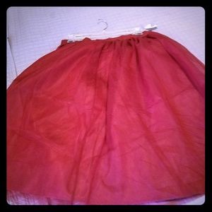 Tulle Fashion to Figure Medium Red Holiday Skirt.